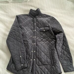 Criquet Black Lightweight Quilted Shirt Jacket